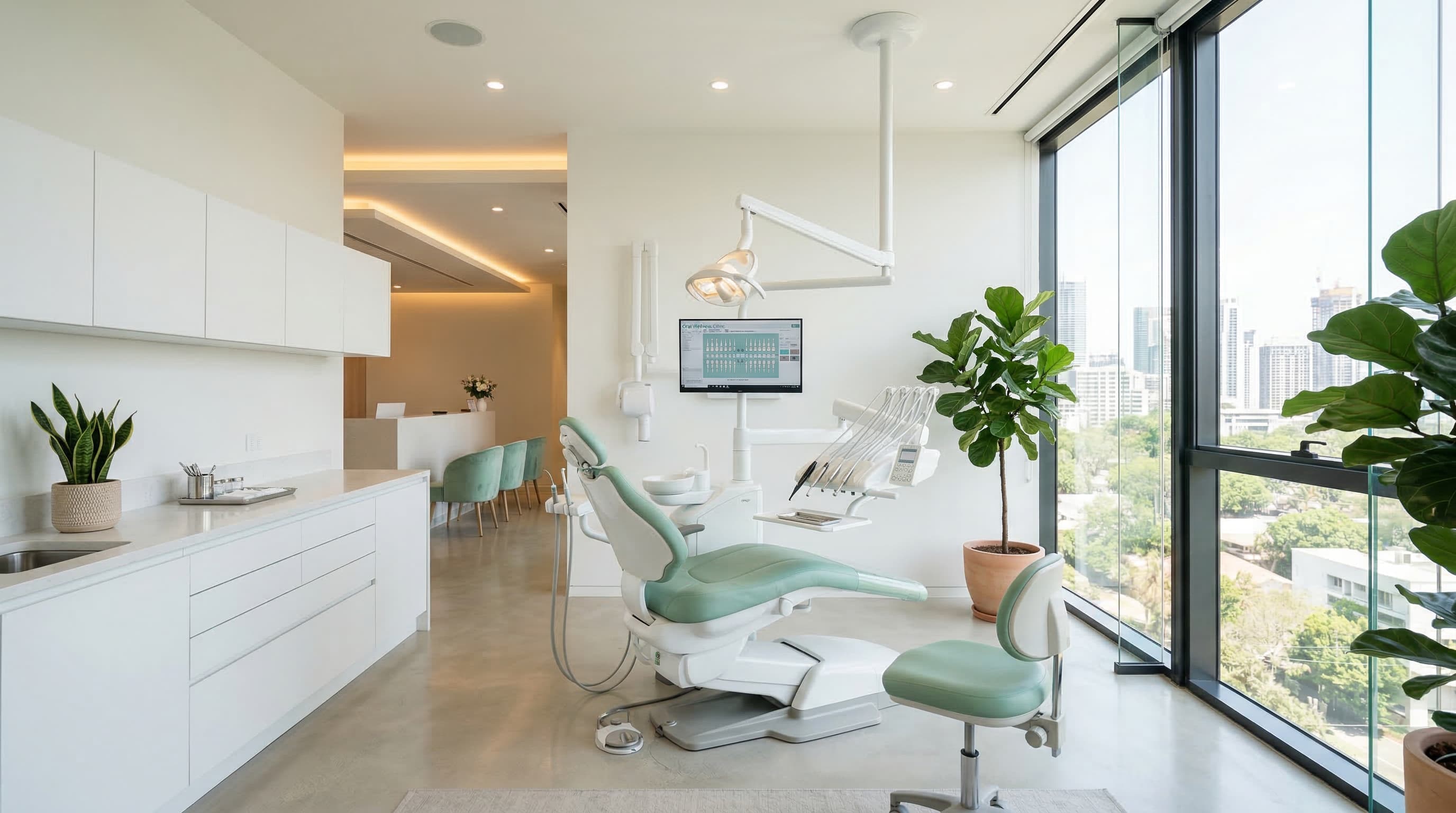 모던 치과 클리닉 인테리어